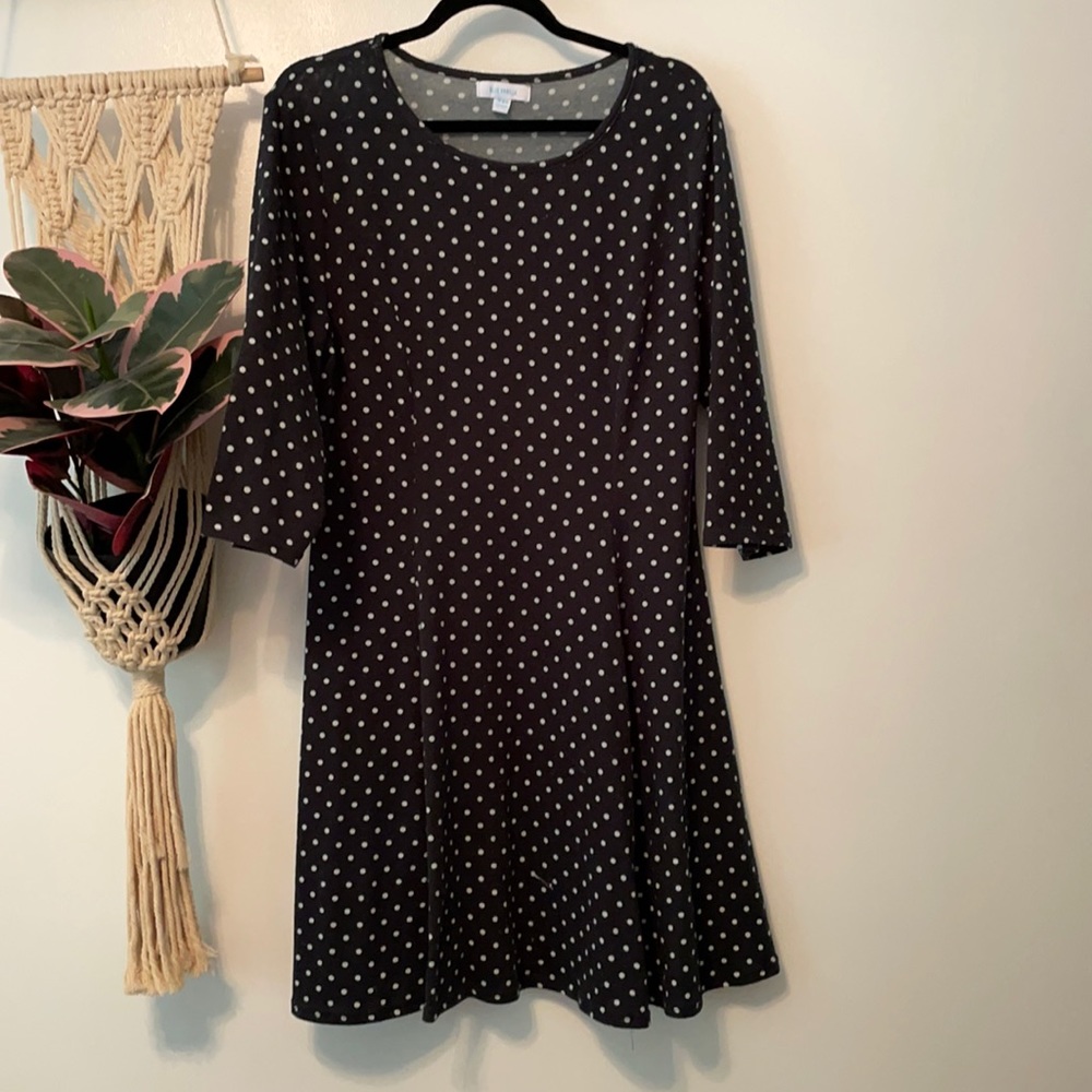 Blue Vanilla Dark Green Skater Dress